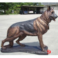 life size wolf dog statues for garden decor